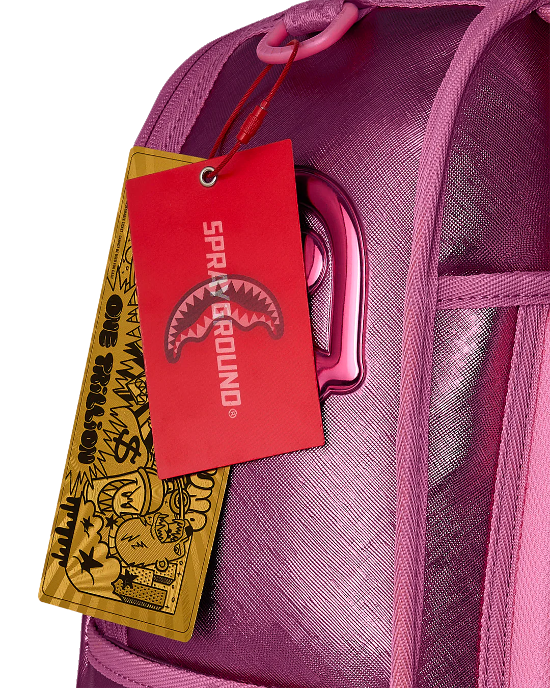 METALLIC PINK METALLIC DRIP BACKPACK-thumbmail-7