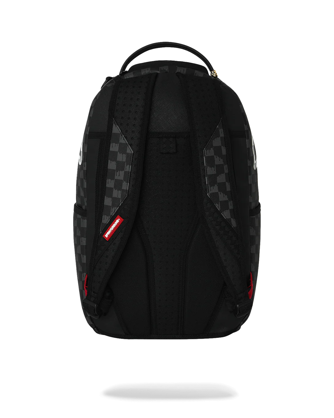 BLACK AND WHITE DRIP CHECK SHARK BACKPACK-thumbmail-4
