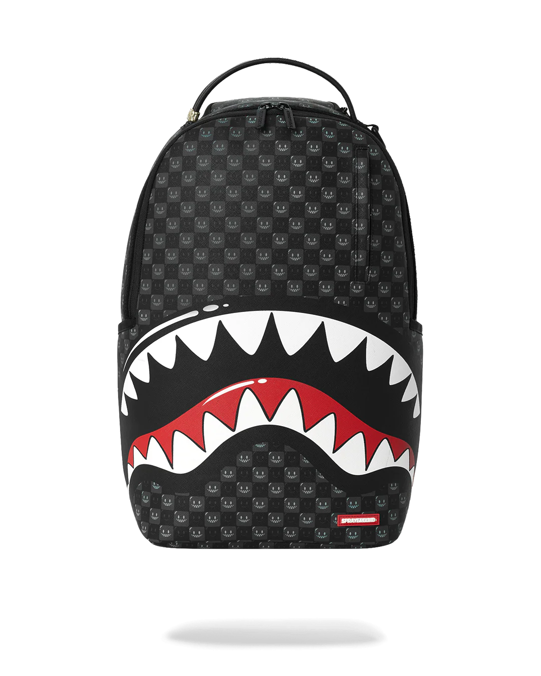 SHARKS IN PARIS WTF BUBBLY BLACK CHECK BACKPACK-thumbmail-1