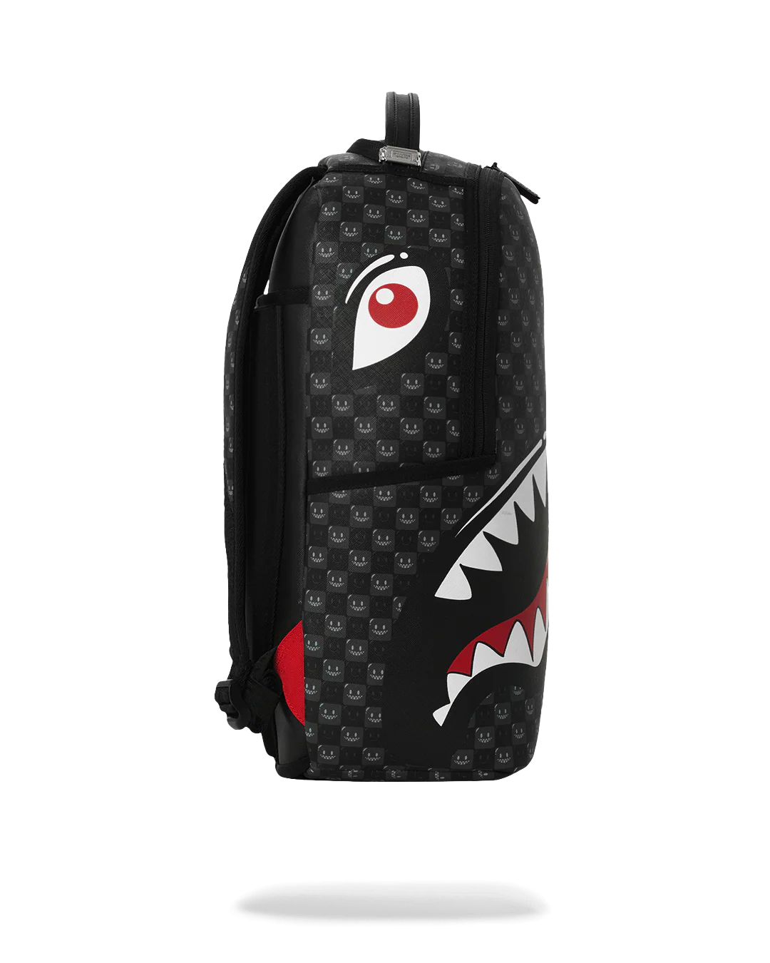 SHARKS IN PARIS WTF BUBBLY BLACK CHECK BACKPACK-thumbmail-3