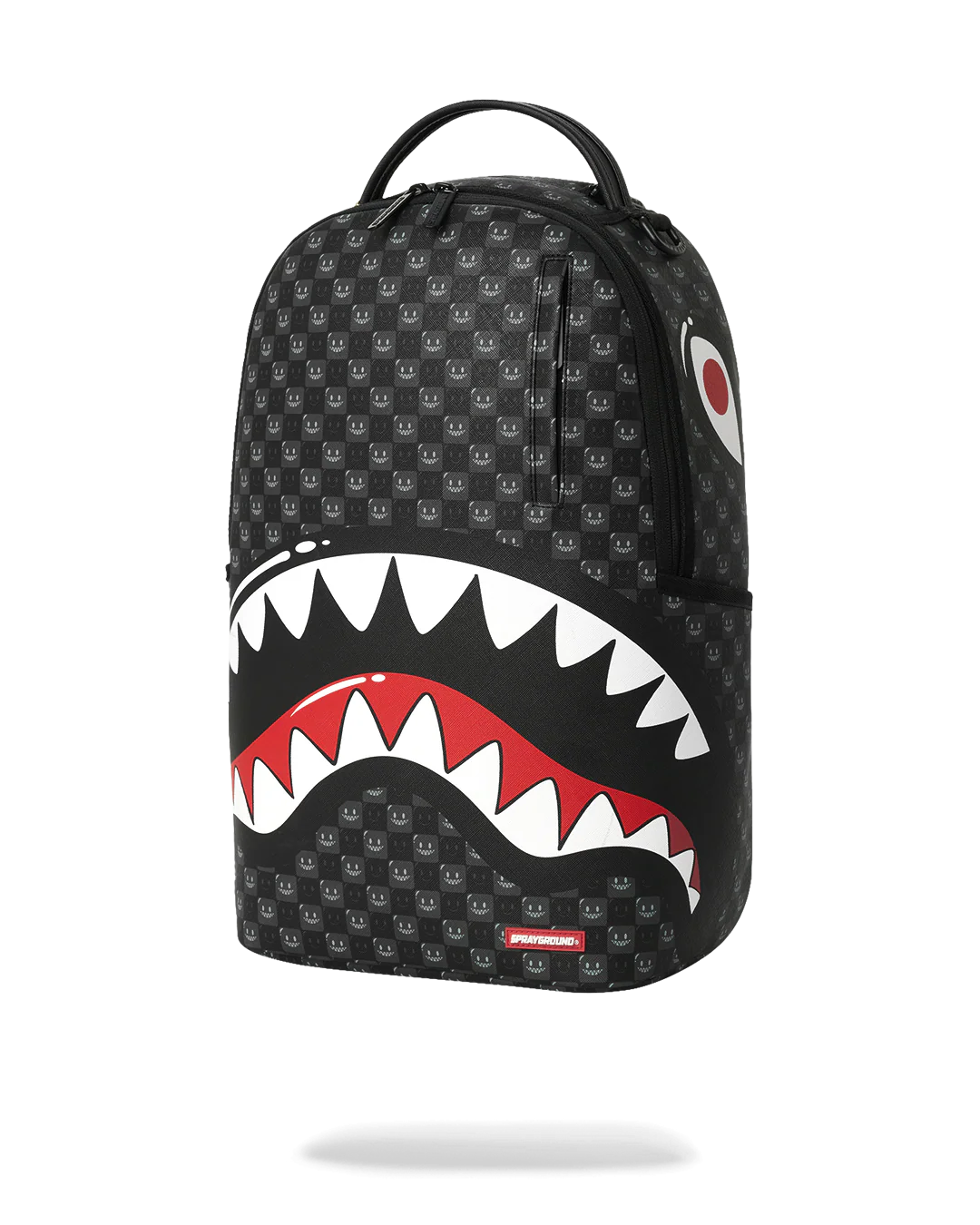 SHARKS IN PARIS WTF BUBBLY BLACK CHECK BACKPACK-thumbmail-5