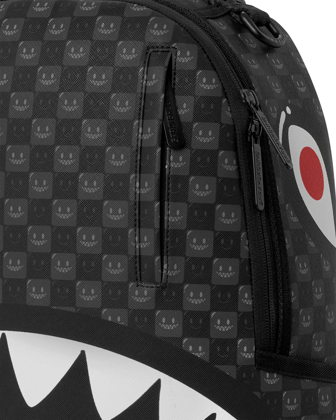 SHARKS IN PARIS WTF BUBBLY BLACK CHECK BACKPACK-thumbmail-8