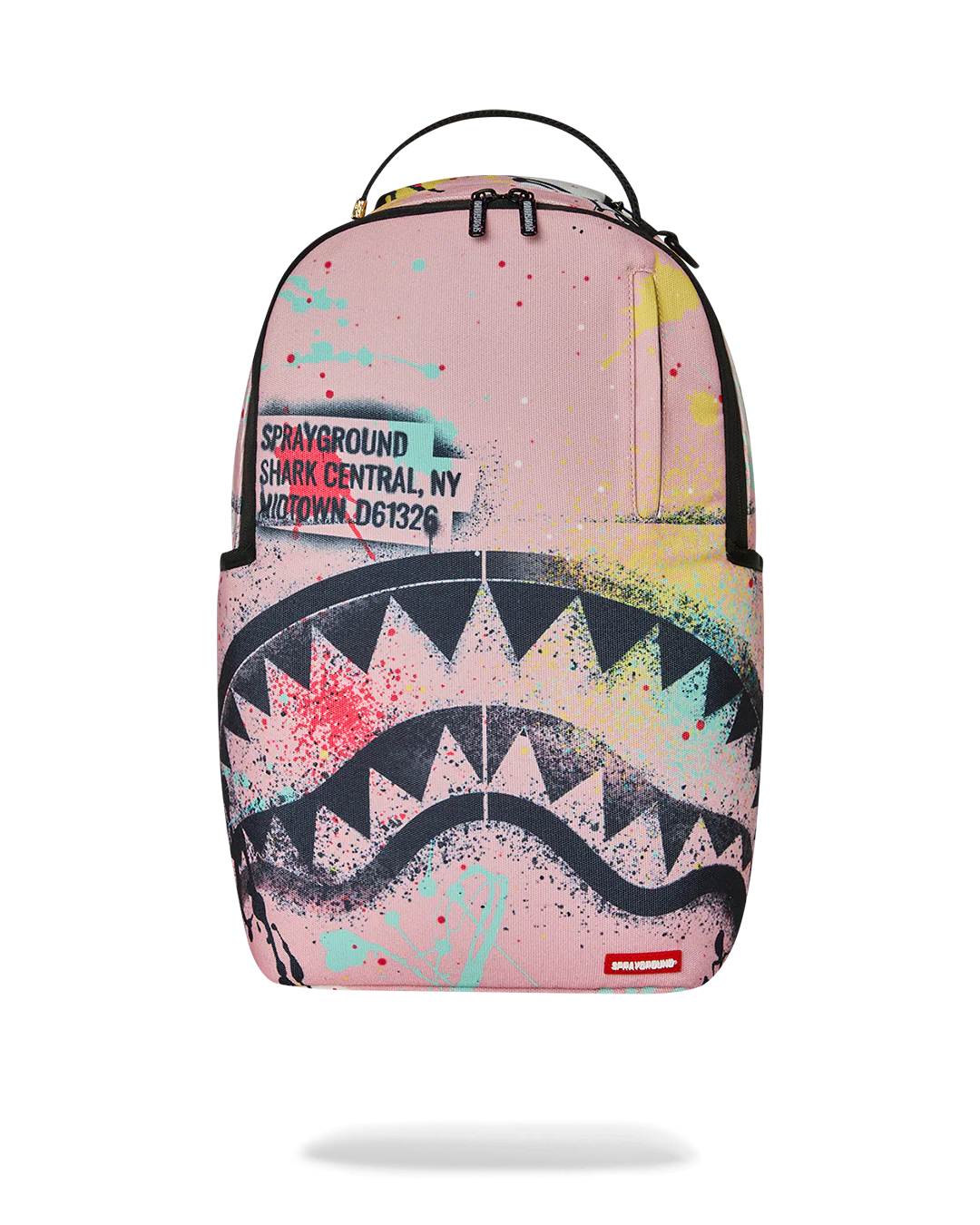 SHARK CENTRAL PINK LAB COAT STREET ART BACKPACK-thumbmail-1