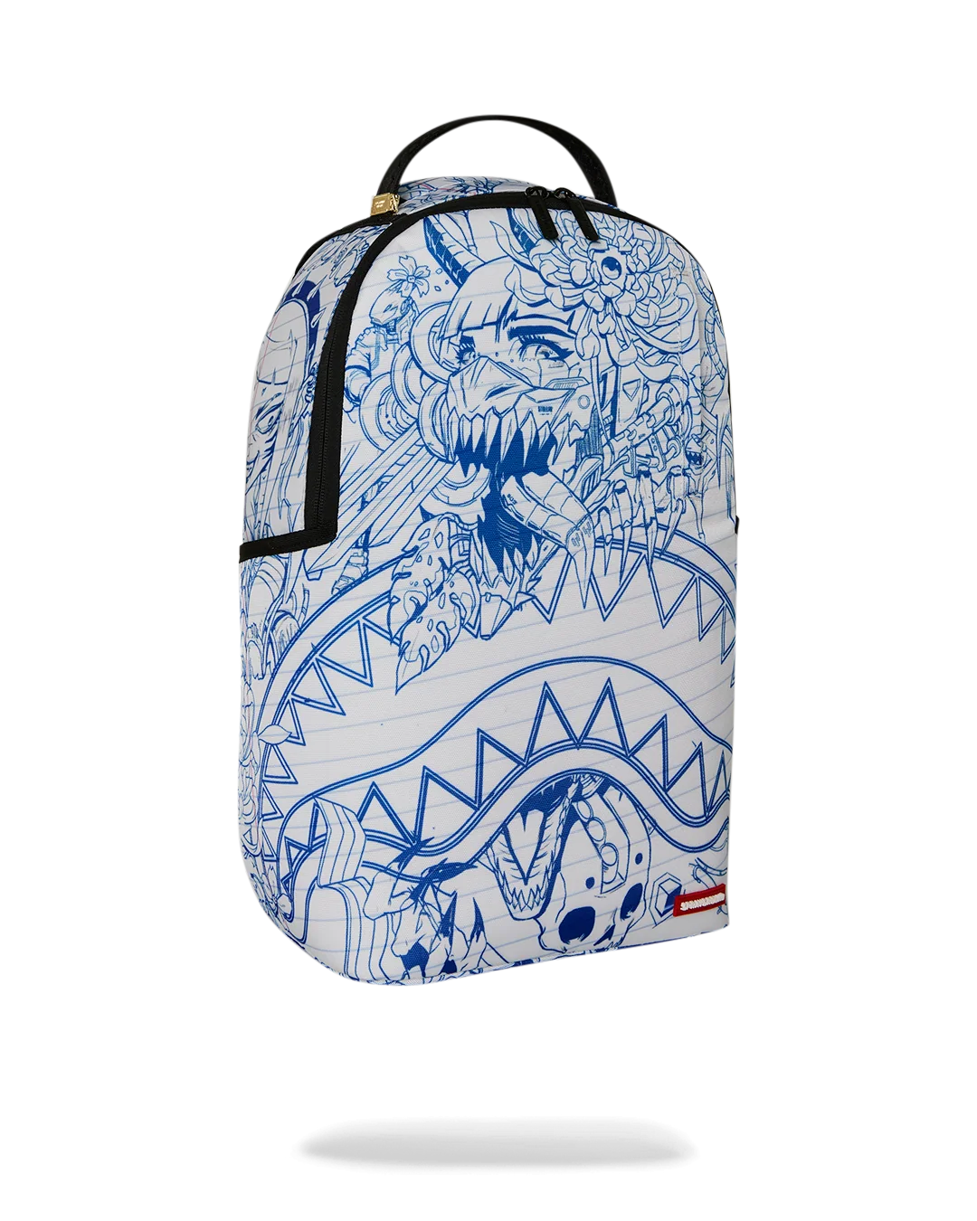 NOTEBOOK BLUE INK DOODLE BACKPACK-thumbmail-2