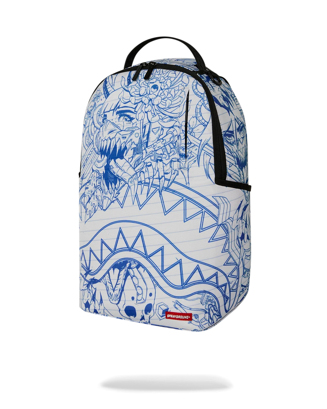 NOTEBOOK BLUE INK DOODLE BACKPACK-thumbmail-5
