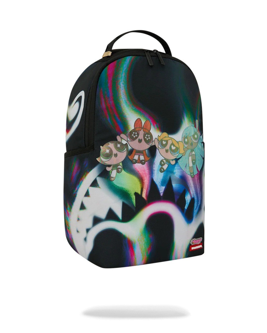 POWERPUFF GIRLS RAINBOW HOLO SHARK BACKPACK-thumbmail-3