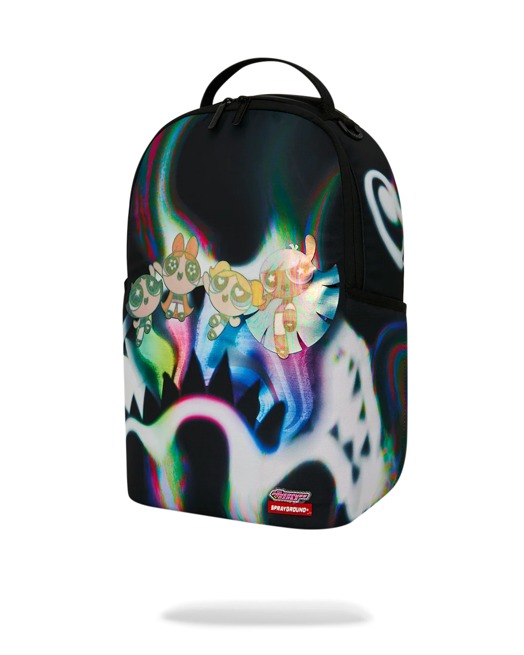 POWERPUFF GIRLS RAINBOW HOLO SHARK BACKPACK-thumbmail-6