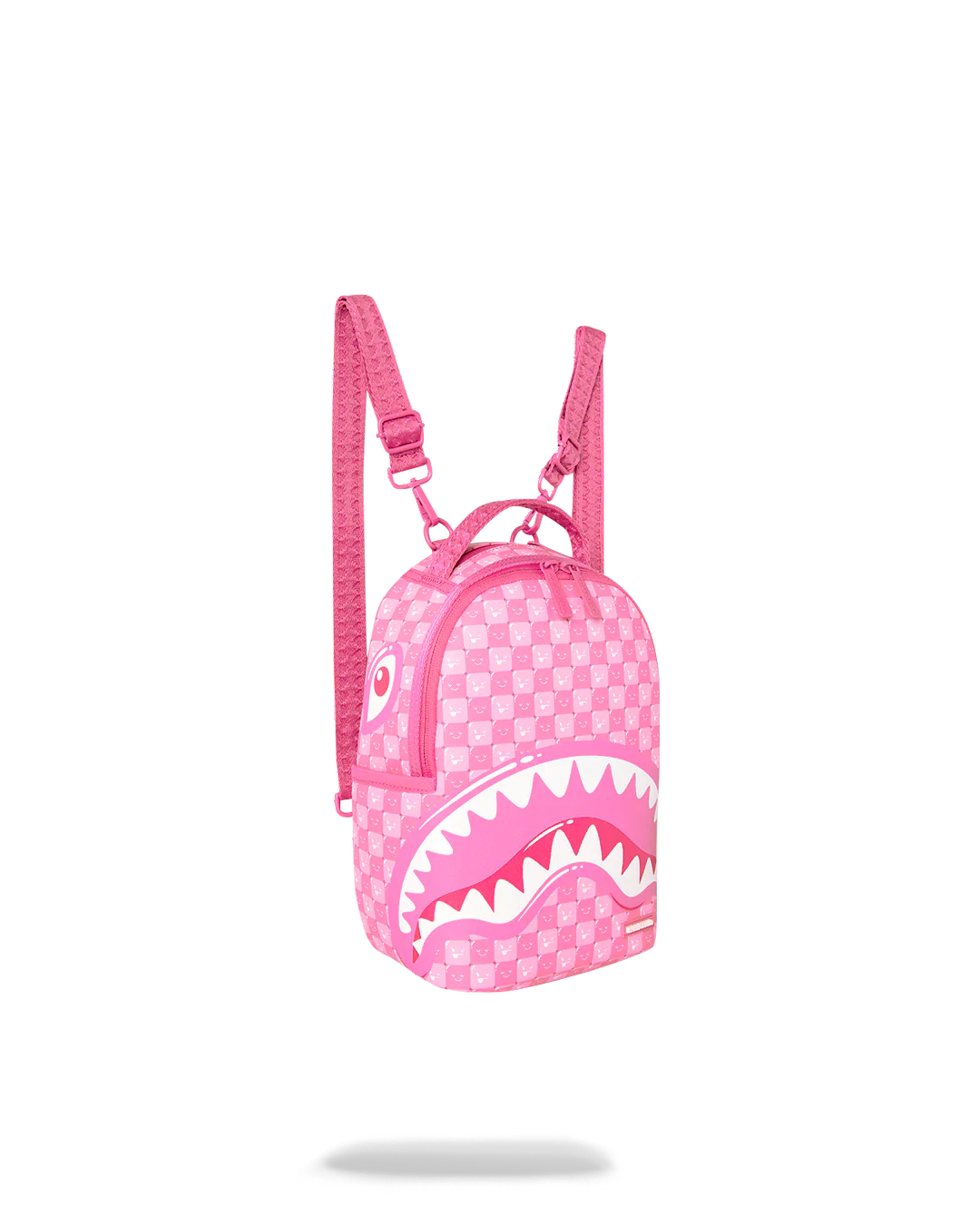 PINK NEW CHECK FACES MINI BACKPACK-thumbmail-2