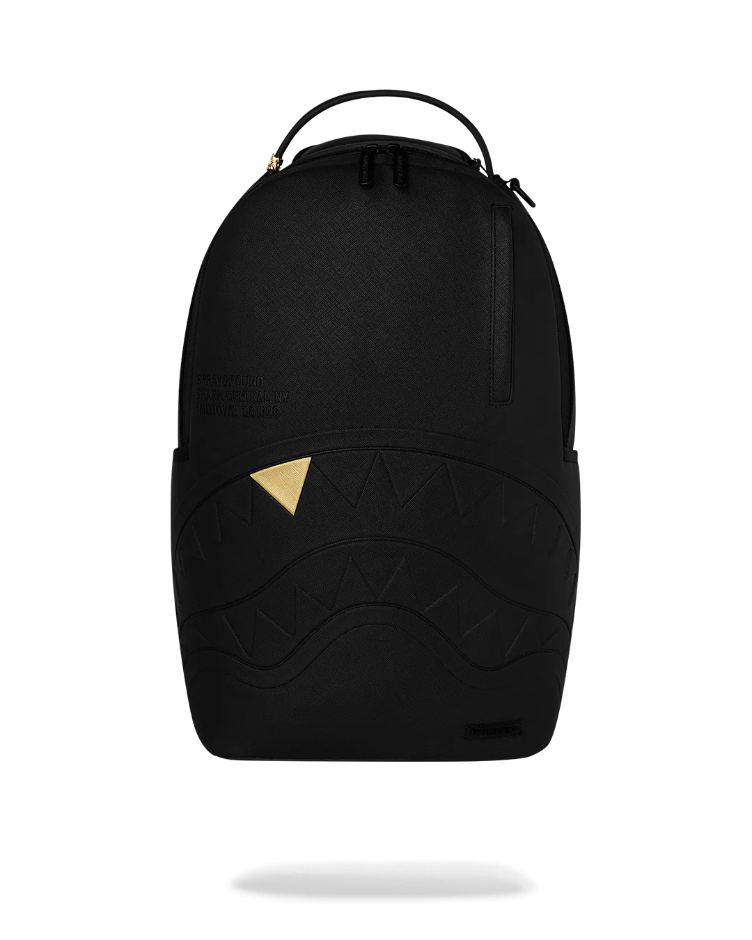 BLACKED OUT EMBOSSED GOLD TOOTH BACKPACK-thumbmail-1