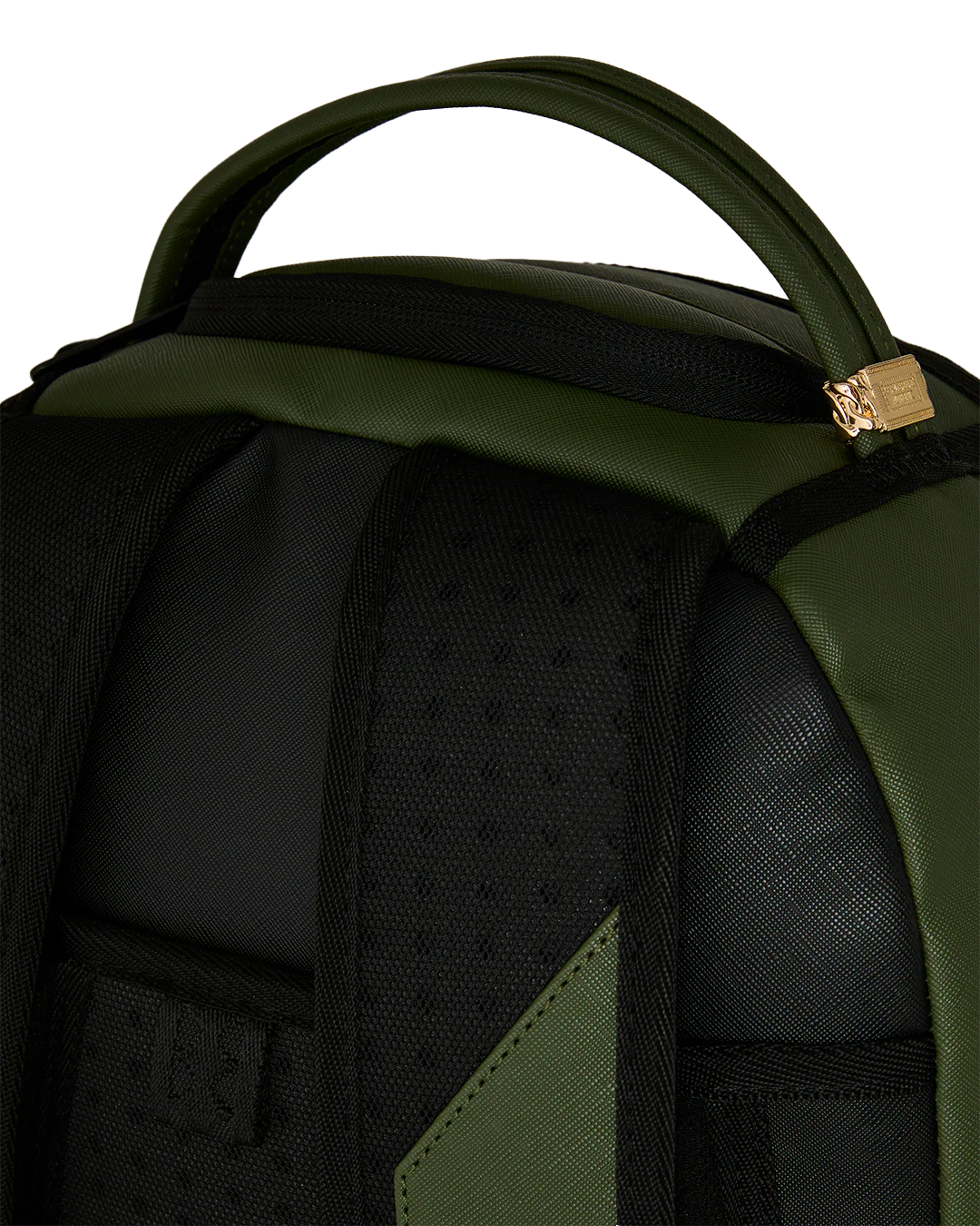 SHARK CENTRAL EMBOSSED GREEN NYLON BACKPACK-thumbmail-8