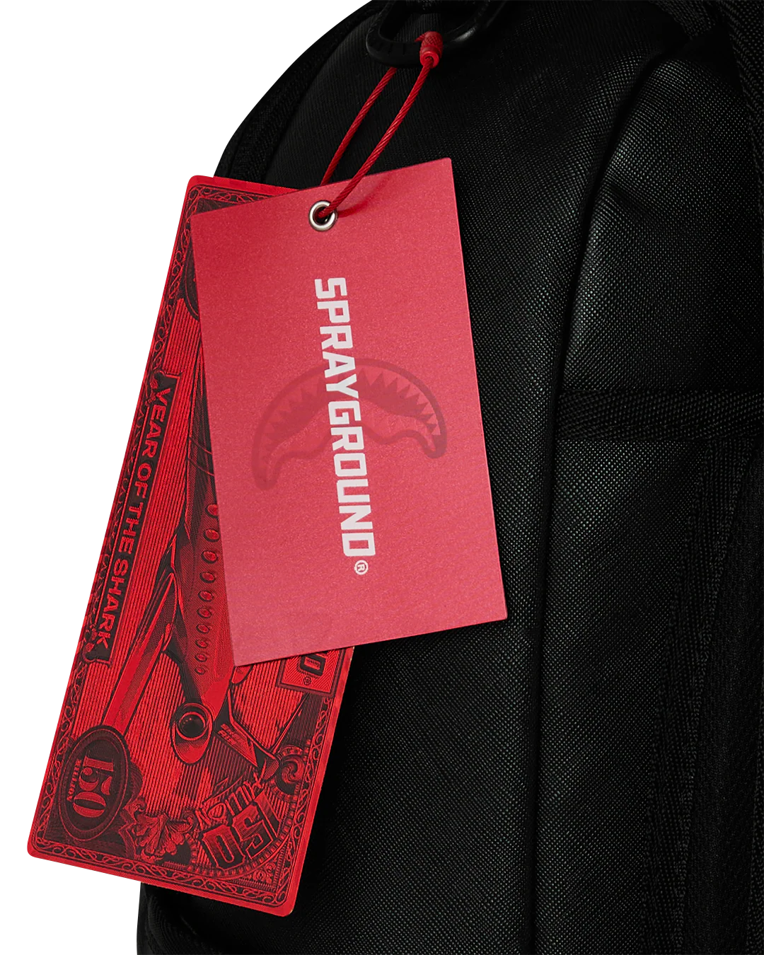SHARK CENTRAL BLACK EMBROIDERED SHARK BACKPACK-thumbmail-9