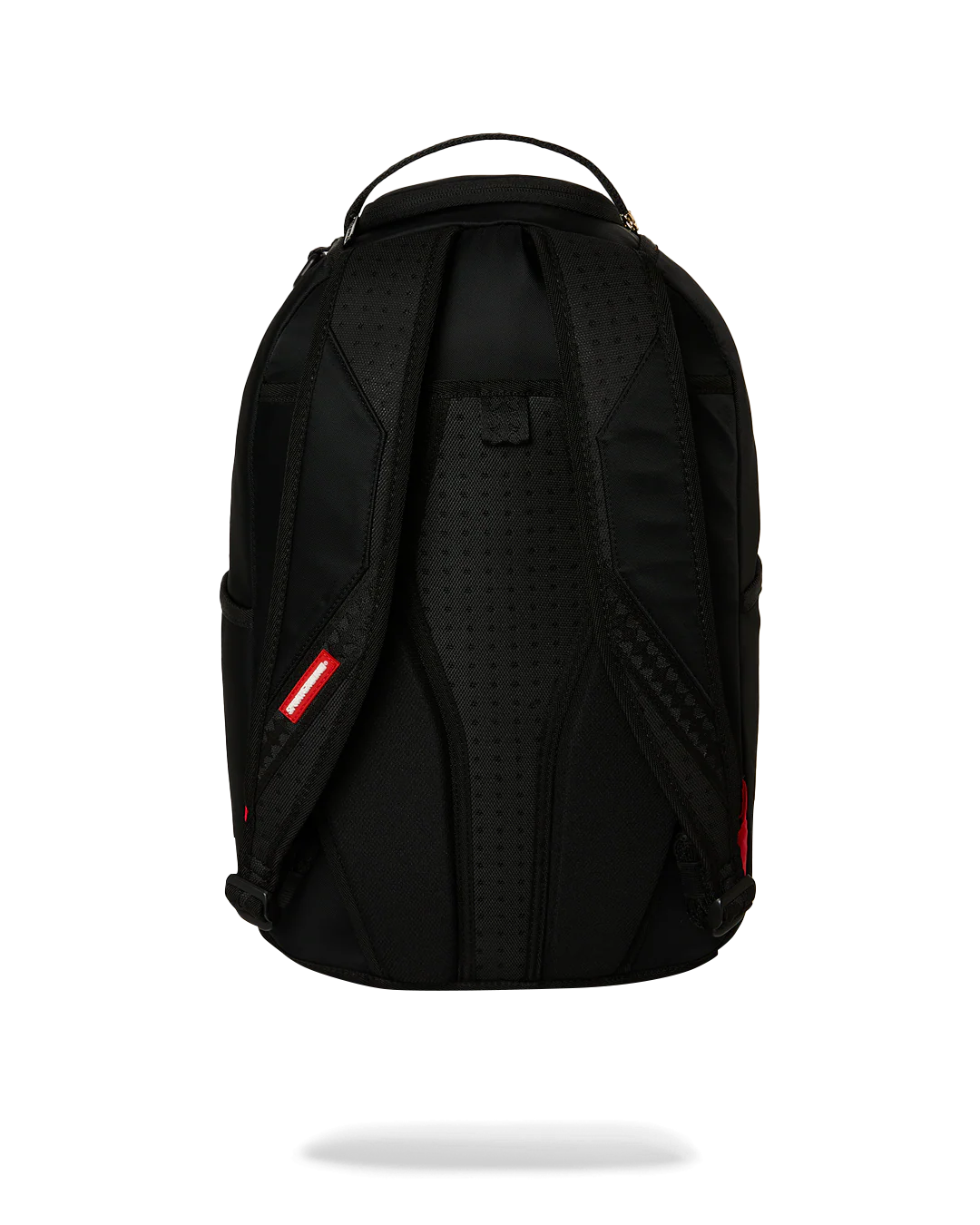 SHARK CENTRAL WHITE STENCIL SHARK BLACK NYLON BACKPACK-thumbmail-4