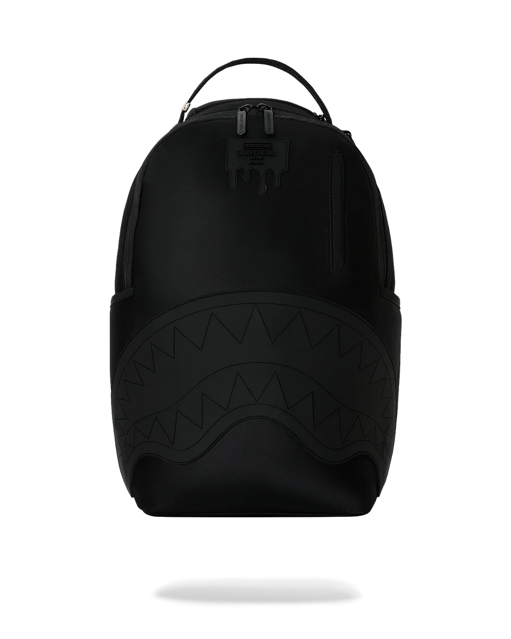 SHARK CENTRAL BLACKED OUT EMBOSSED NYLON BACKPACK