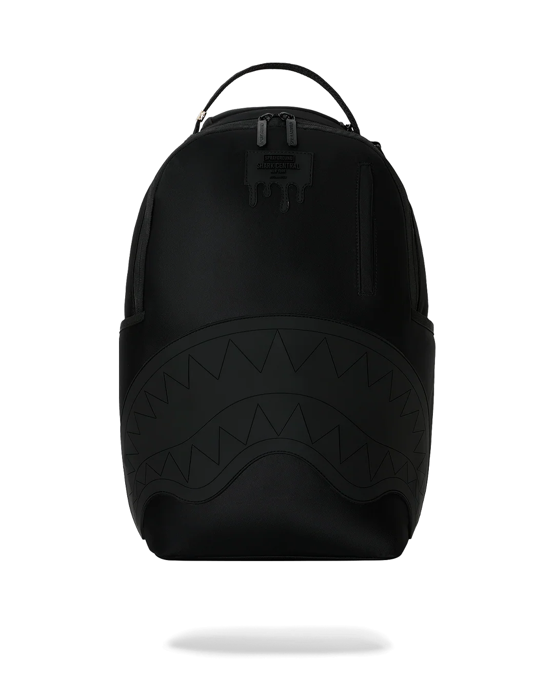 SHARK CENTRAL BLACKED OUT EMBOSSED NYLON BACKPACK-thumbmail-1