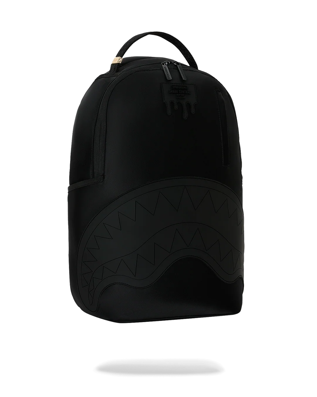 SHARK CENTRAL BLACKED OUT EMBOSSED NYLON BACKPACK-thumbmail-2