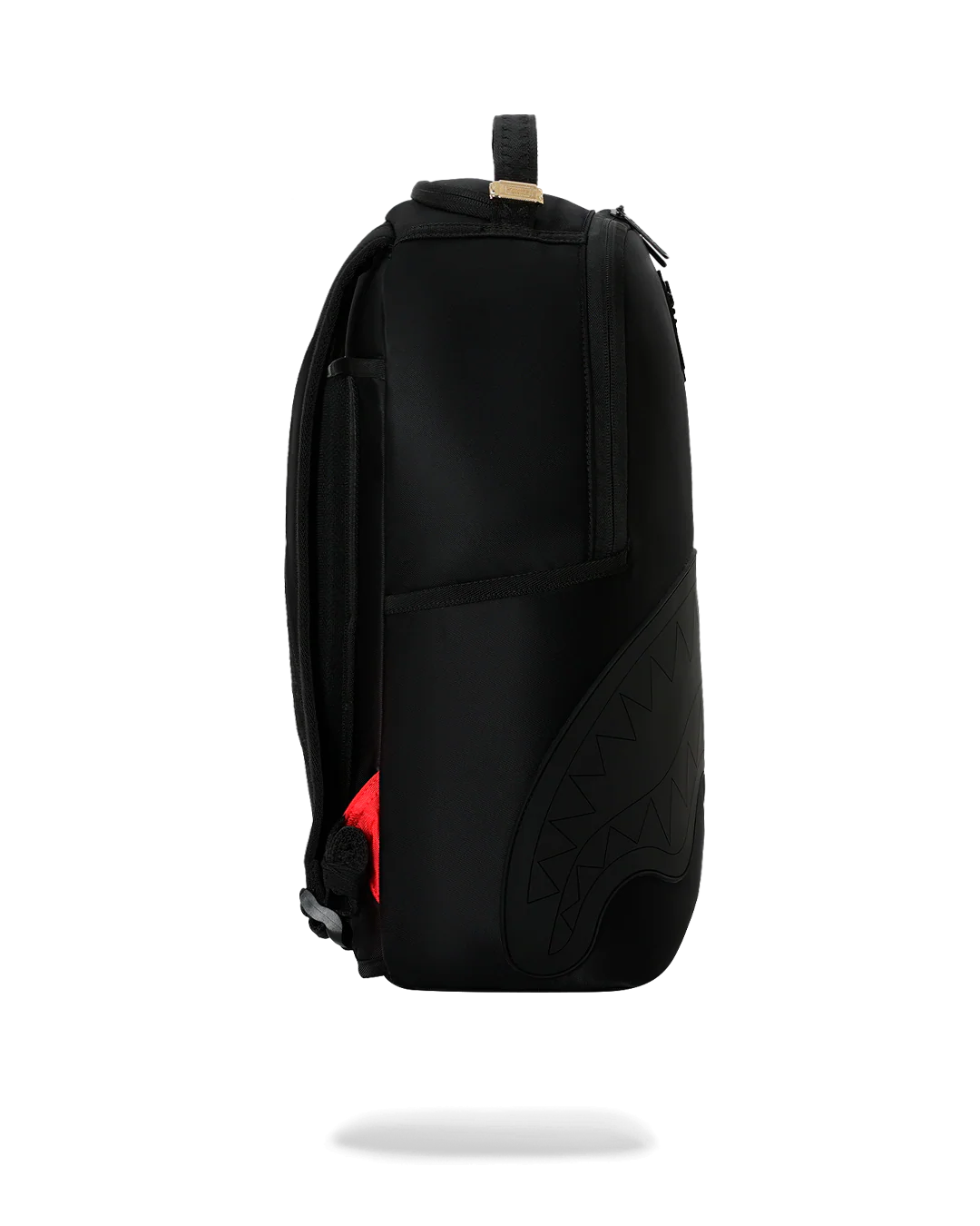 SHARK CENTRAL BLACKED OUT EMBOSSED NYLON BACKPACK-thumbmail-3