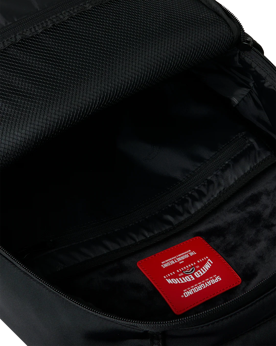 SHARK CENTRAL BLACKED OUT EMBOSSED NYLON BACKPACK-thumbmail-6