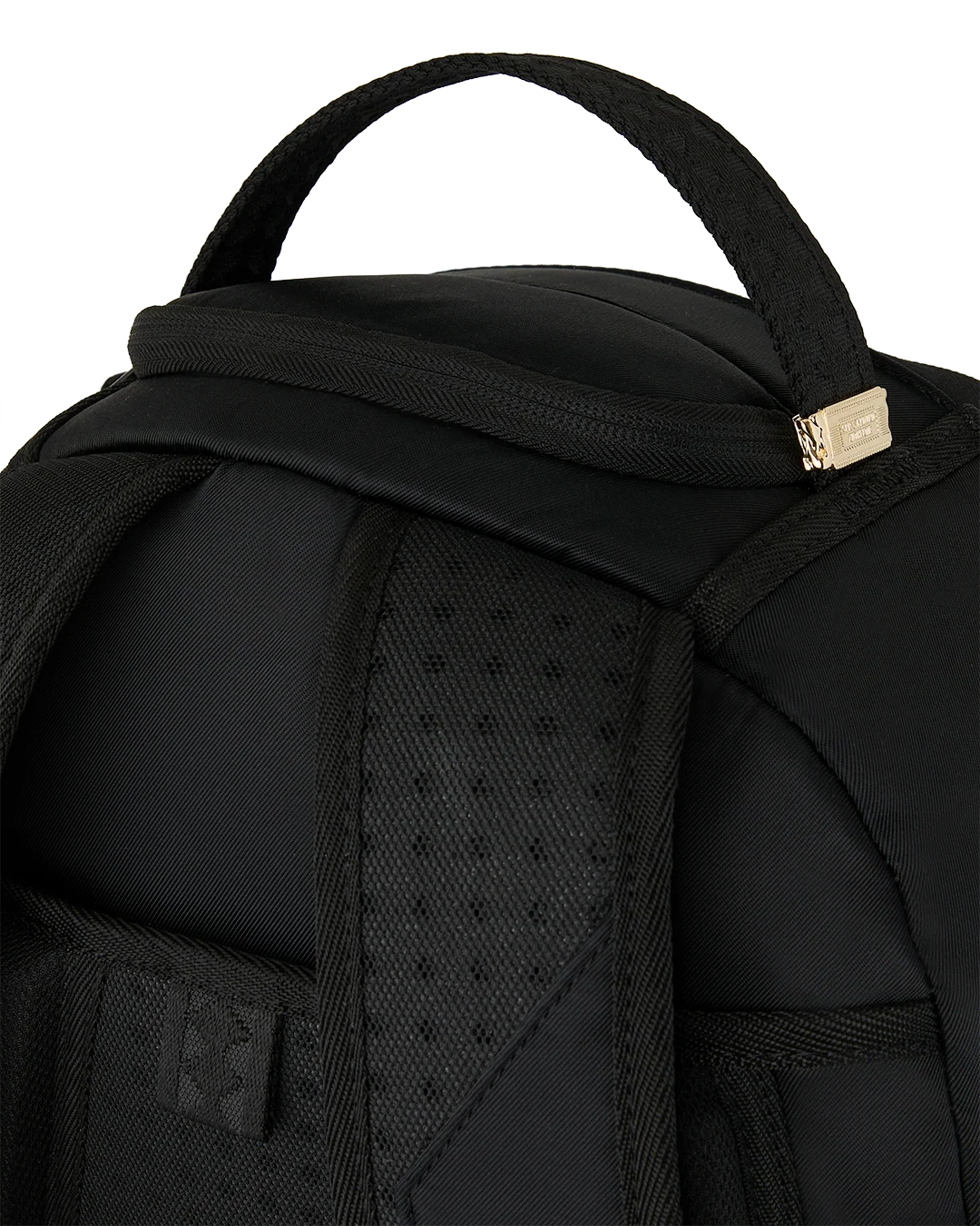 SHARK CENTRAL BLACK NYLON GRAY EMBOSSED BACKPACK-thumbmail-9
