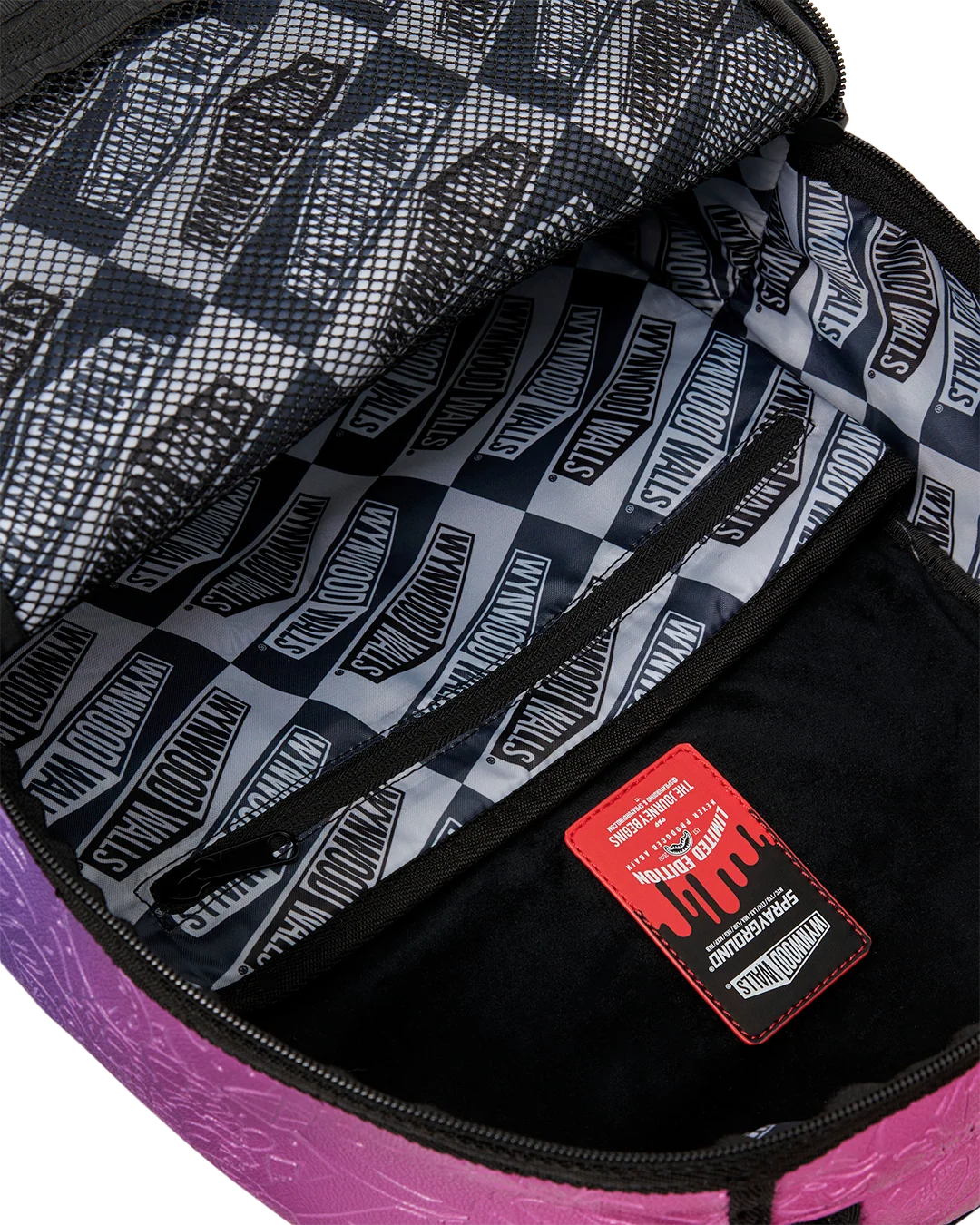 WYNWOOD WALLS PURPLE DOODLE EMBOSS BACKPACK-thumbmail-10
