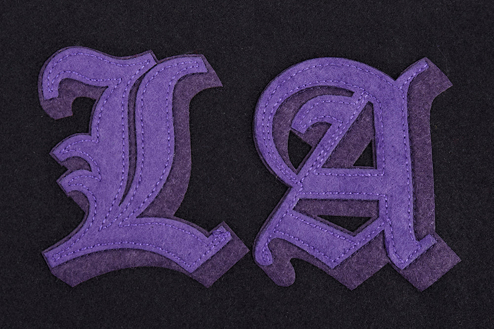 LOS ANGELES LAKERS OLD ENGLISH RIB WOOL VARSITY JACKET-thumbmail-6