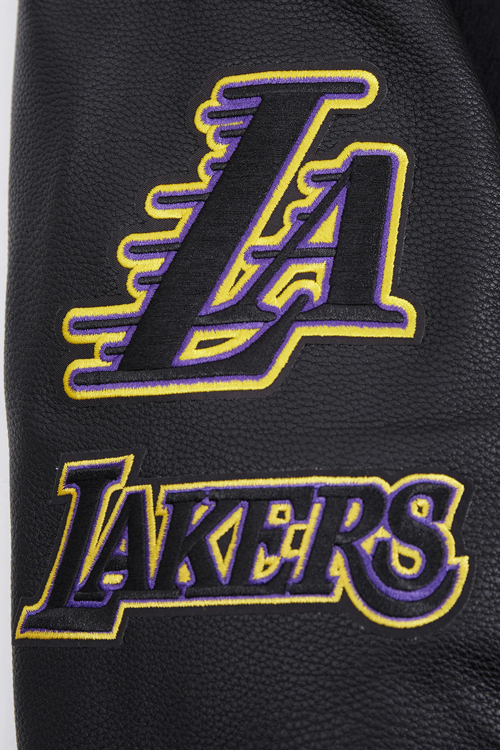 LOS ANGELES LAKERS OLD ENGLISH RIB WOOL VARSITY JACKET-thumbmail-7