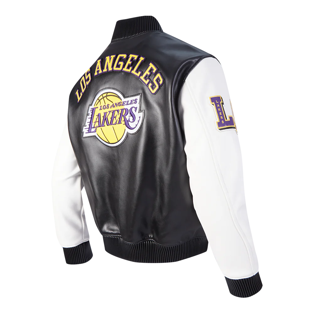 LOS ANGELES LAKERS CITY SIGNATURE M LEATHER VARSITY JACKET-thumbmail-4