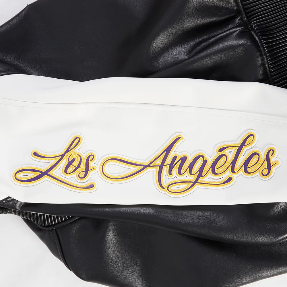 LOS ANGELES LAKERS CITY SIGNATURE M LEATHER VARSITY JACKET-thumbmail-9