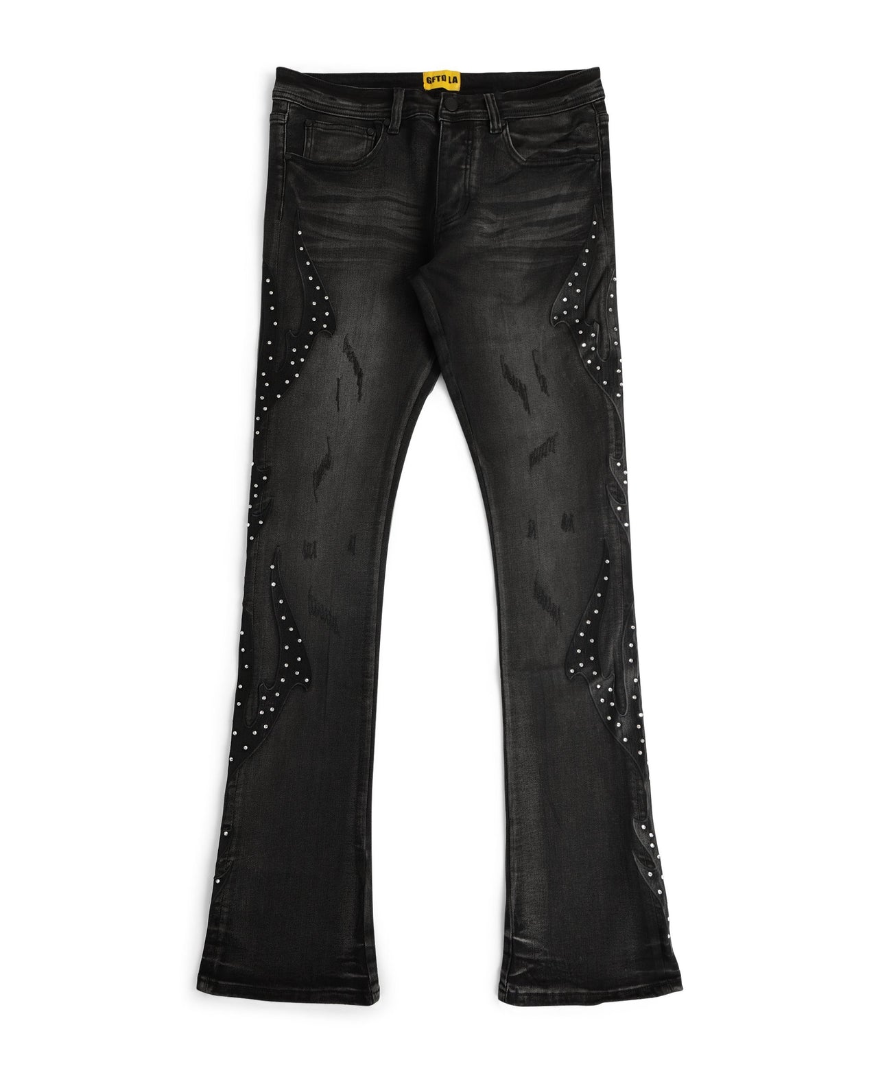 DARK TIMES BLK WASH DENIM