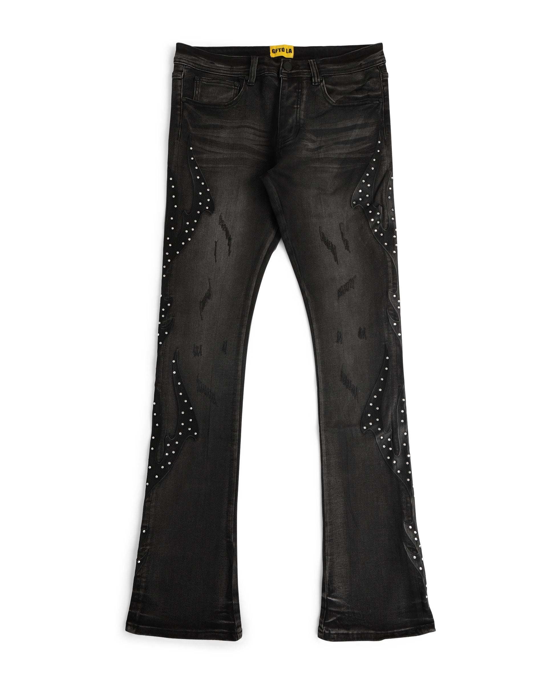 DARK TIMES BLK WASH DENIM