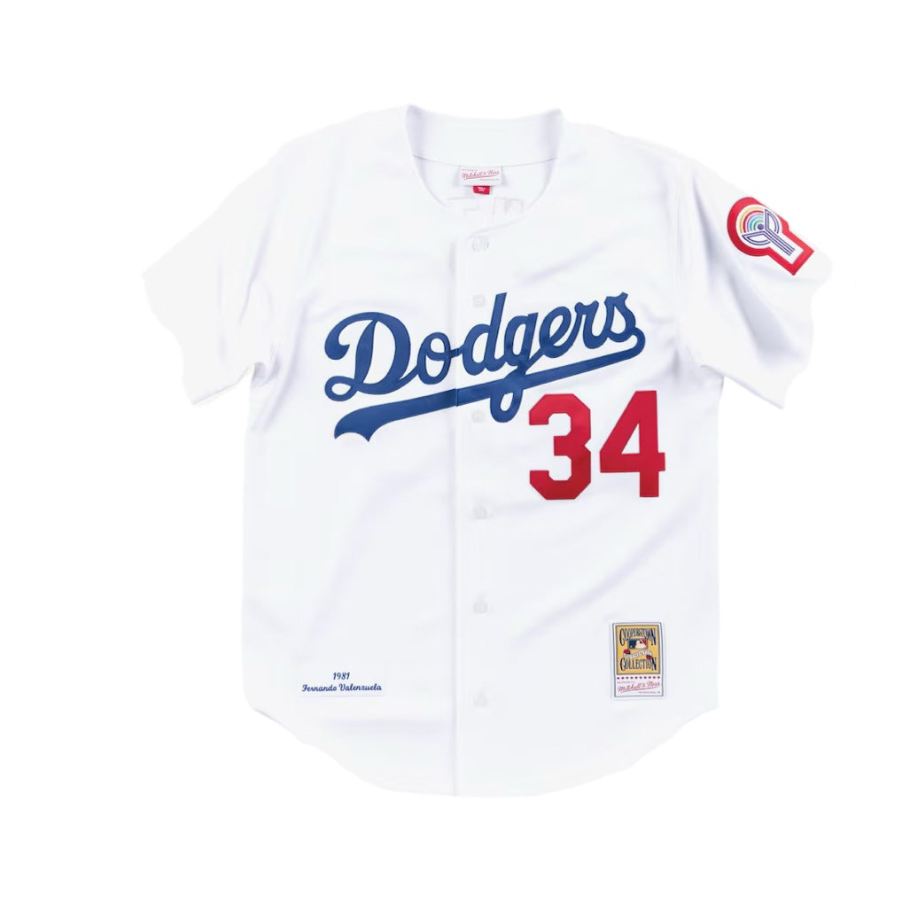 Fernando Valenzuela Los Angeles Dodgers 1981 White Authentic Jersey-thumbmail-1