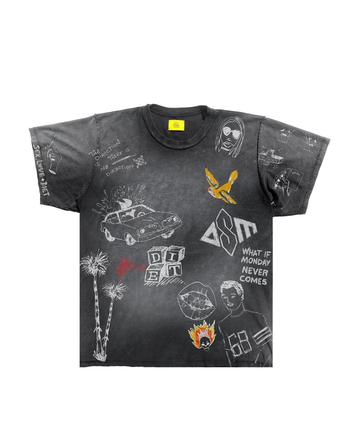 Doodle Tee - Vintage Black