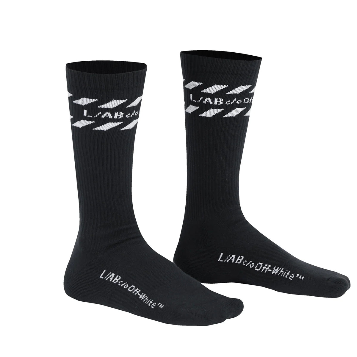 L/AB DIAGS STRIPES MID CALF CREW SOCKS - 3PK