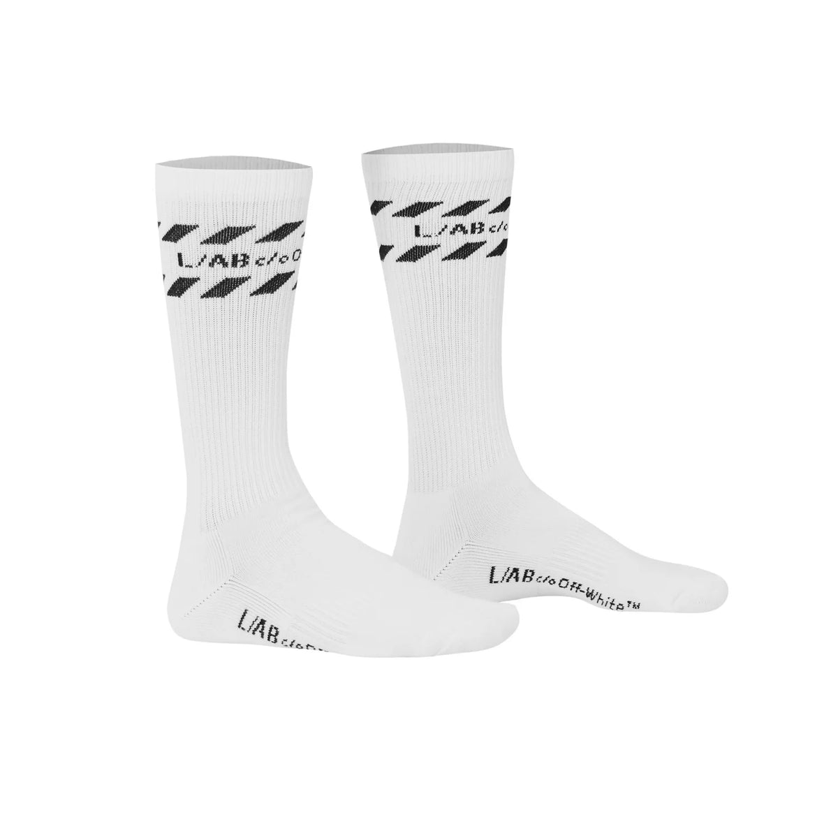L/AB DIAGS STRIPES MID CALF CREW SOCKS - 3PK