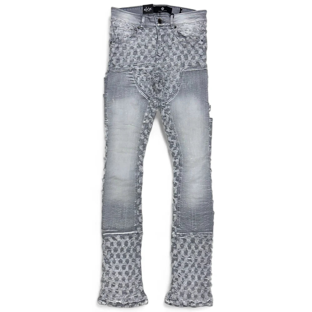 Carpenter Ripped Stacked Denim