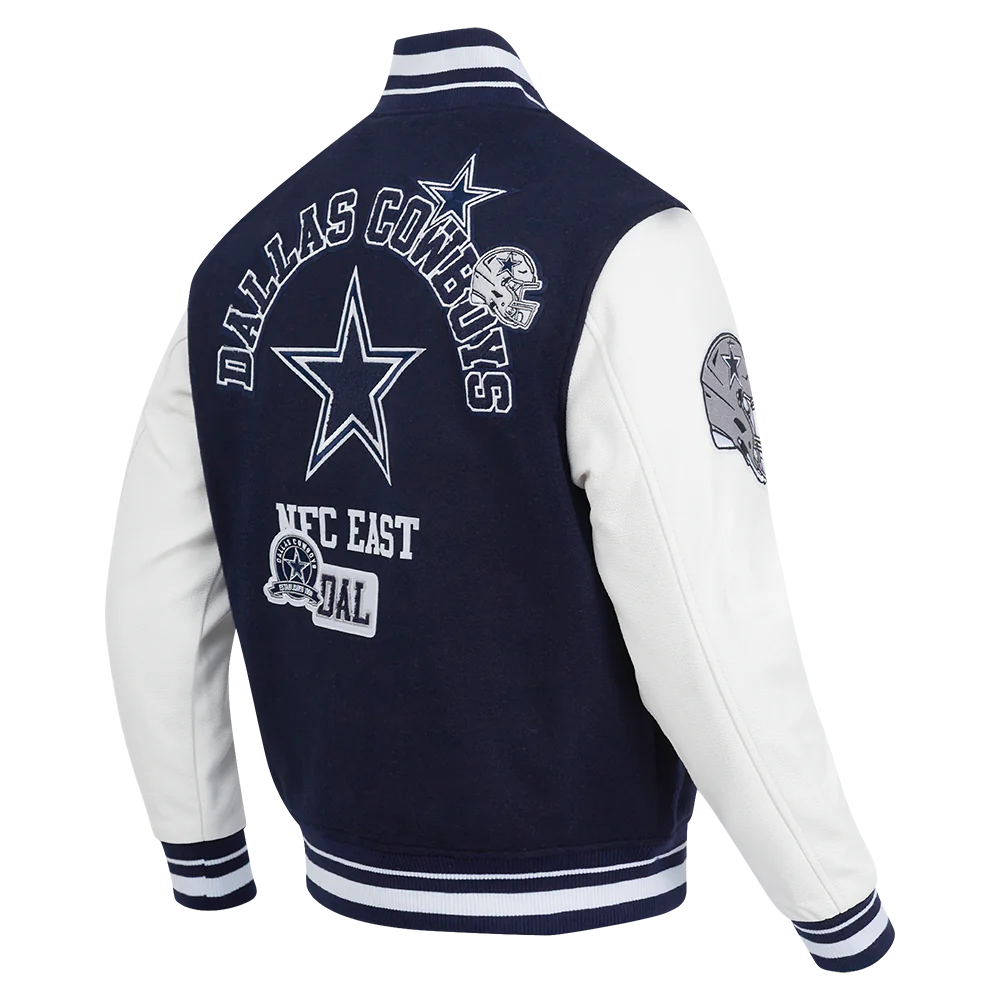 DALLAS COWBOYS AREA CODE M RIB WOOL VARSITY JACKET-thumbmail-4