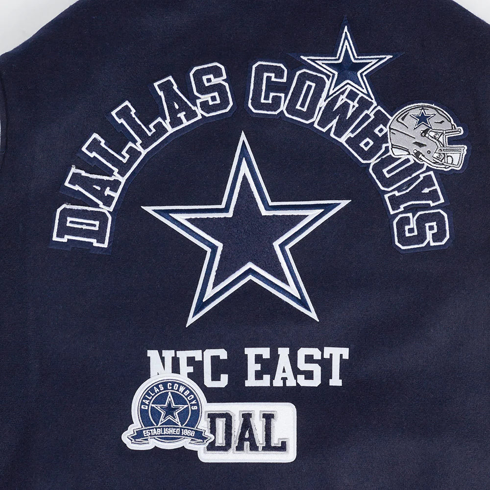 DALLAS COWBOYS AREA CODE M RIB WOOL VARSITY JACKET-thumbmail-5
