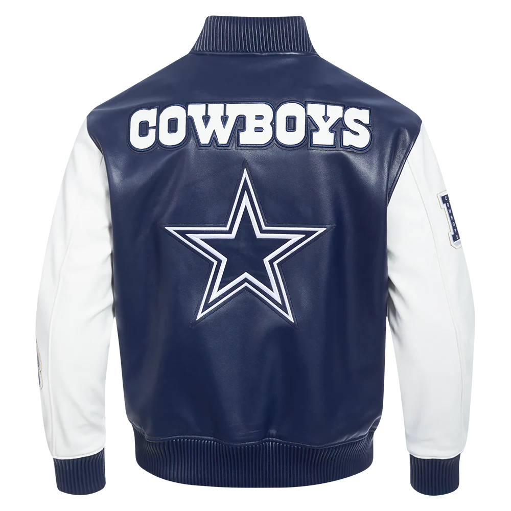 DALLAS COWBOYS CITY SIGNATURE M LEATHER VARSITY JACKET-thumbmail-4