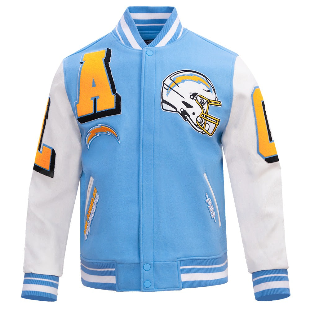 LOS ANGELES CHARGERS MEN'S VARSITY JACKET MASH UP