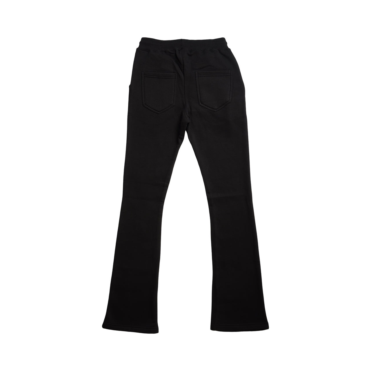 "WASTED" RHINESTONE  STACKED JOGGERS