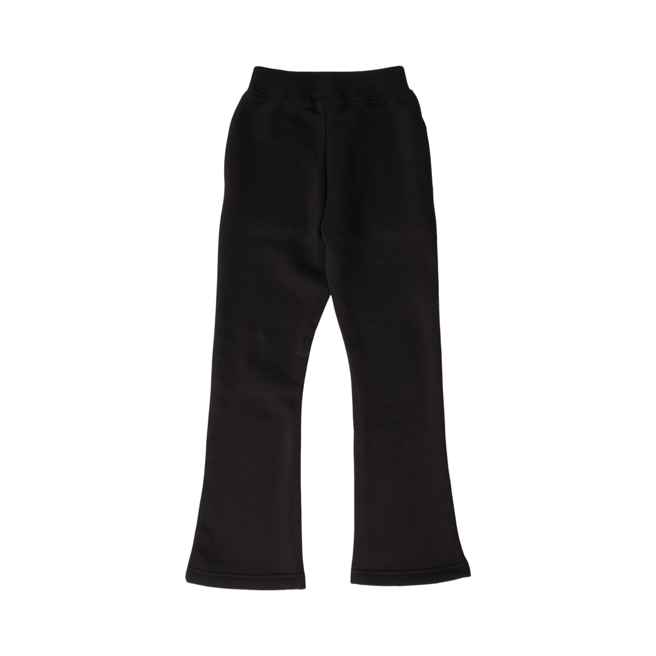 "RECKLESS" STUD STACKED JOGGERS BLACK