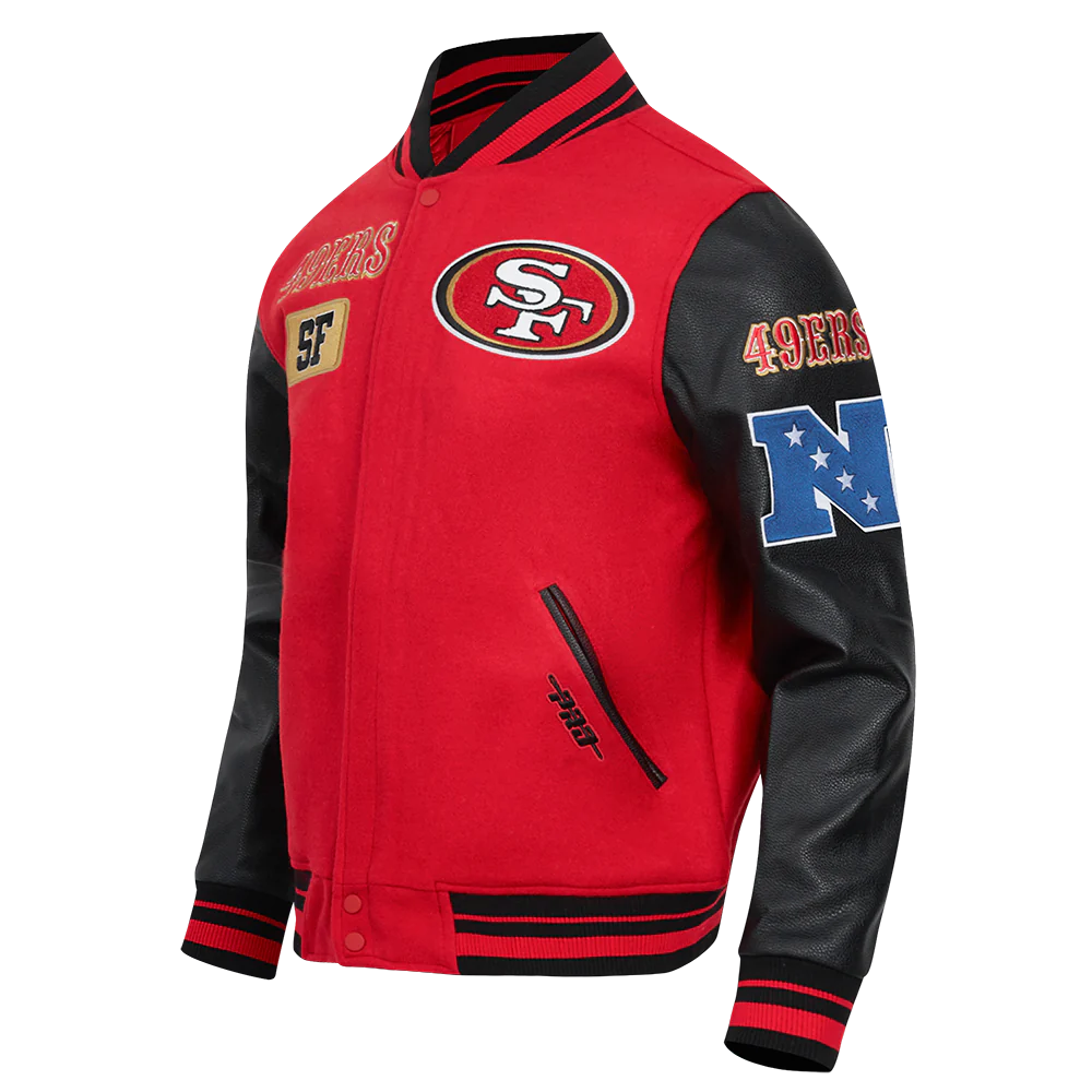 SAN FRANCISCO 49ERS AREA CODE M RIB WOOL VARSITY JACKET-thumbmail-3