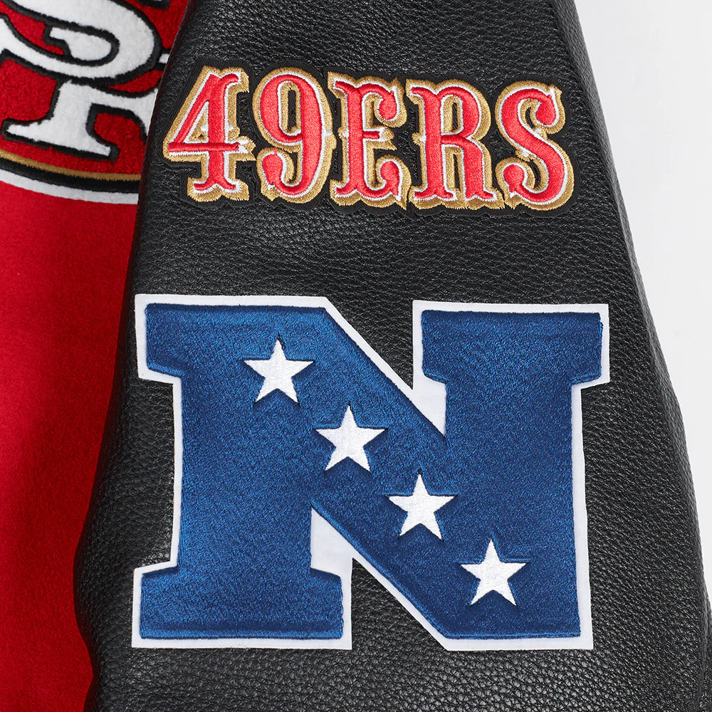 SAN FRANCISCO 49ERS AREA CODE M RIB WOOL VARSITY JACKET-thumbmail-6
