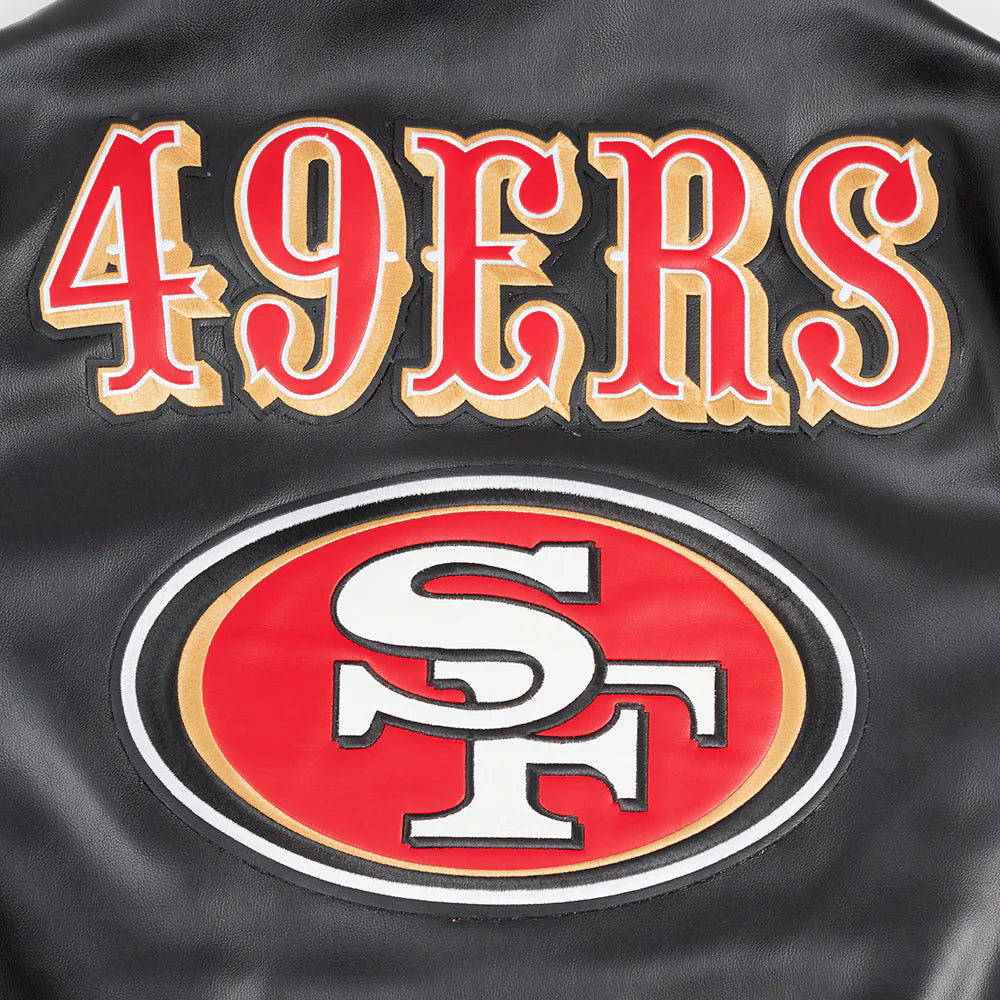 SAN FRANCISCO 49ERS CITY SIGNATURE M LEATHER VARSITY JACKET-thumbmail-5