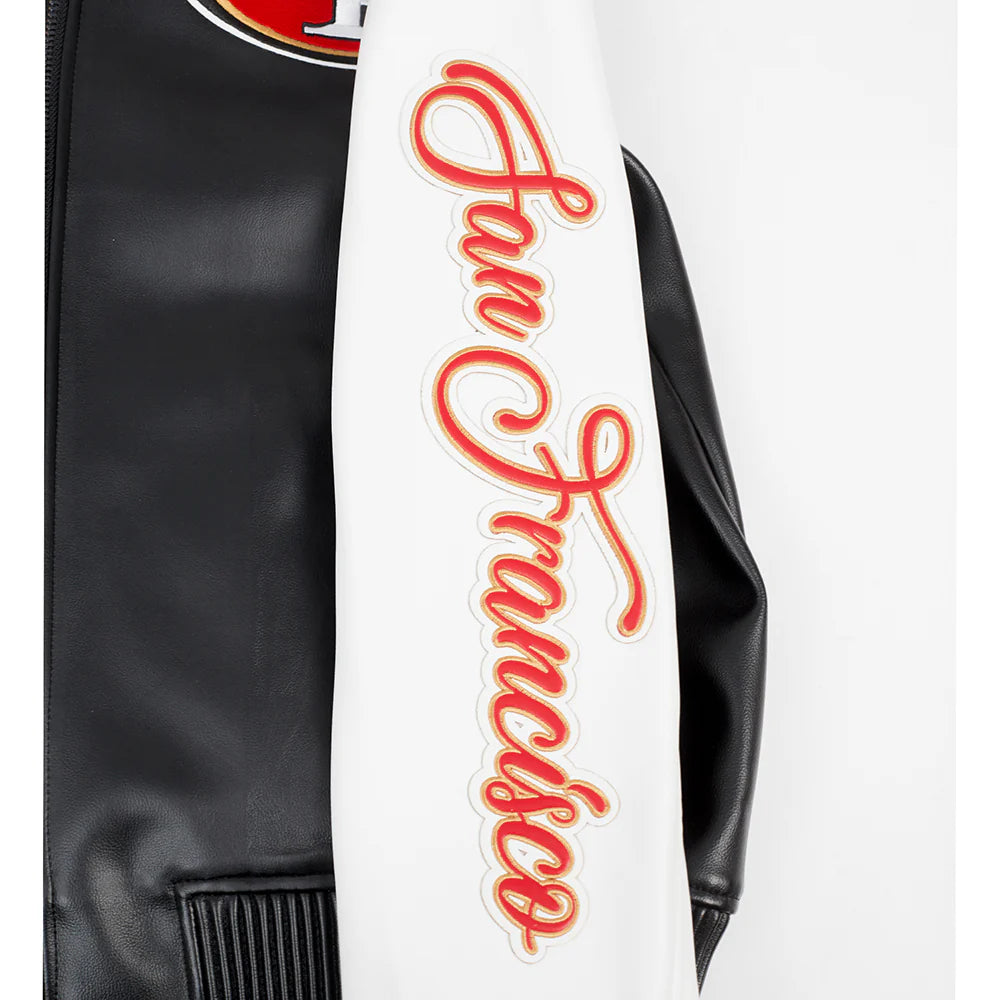 SAN FRANCISCO 49ERS CITY SIGNATURE M LEATHER VARSITY JACKET-thumbmail-6