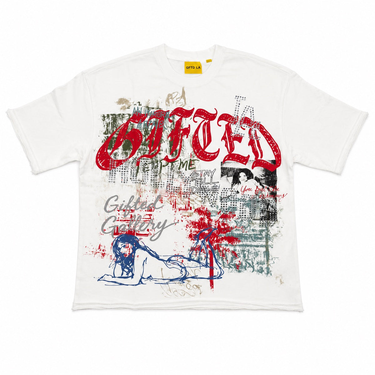 GALLERY FRENCH TERRY TEE WHT