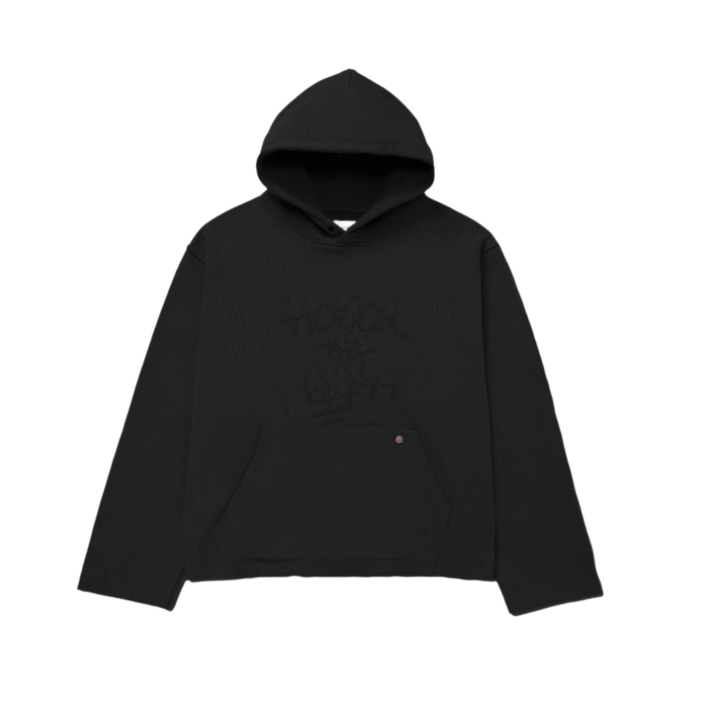 SCRIPT EMBROIDERED HOODIE