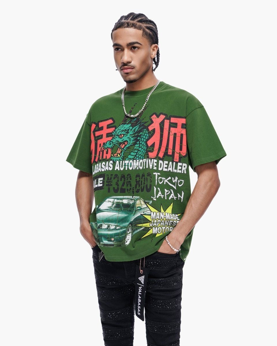 Japanese Motors Tee Green-thumbmail-5