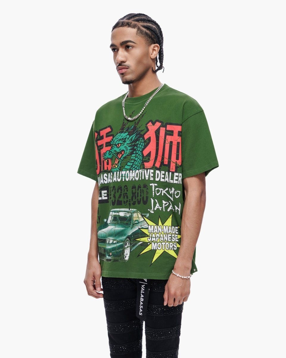 Japanese Motors Tee Green-thumbmail-4