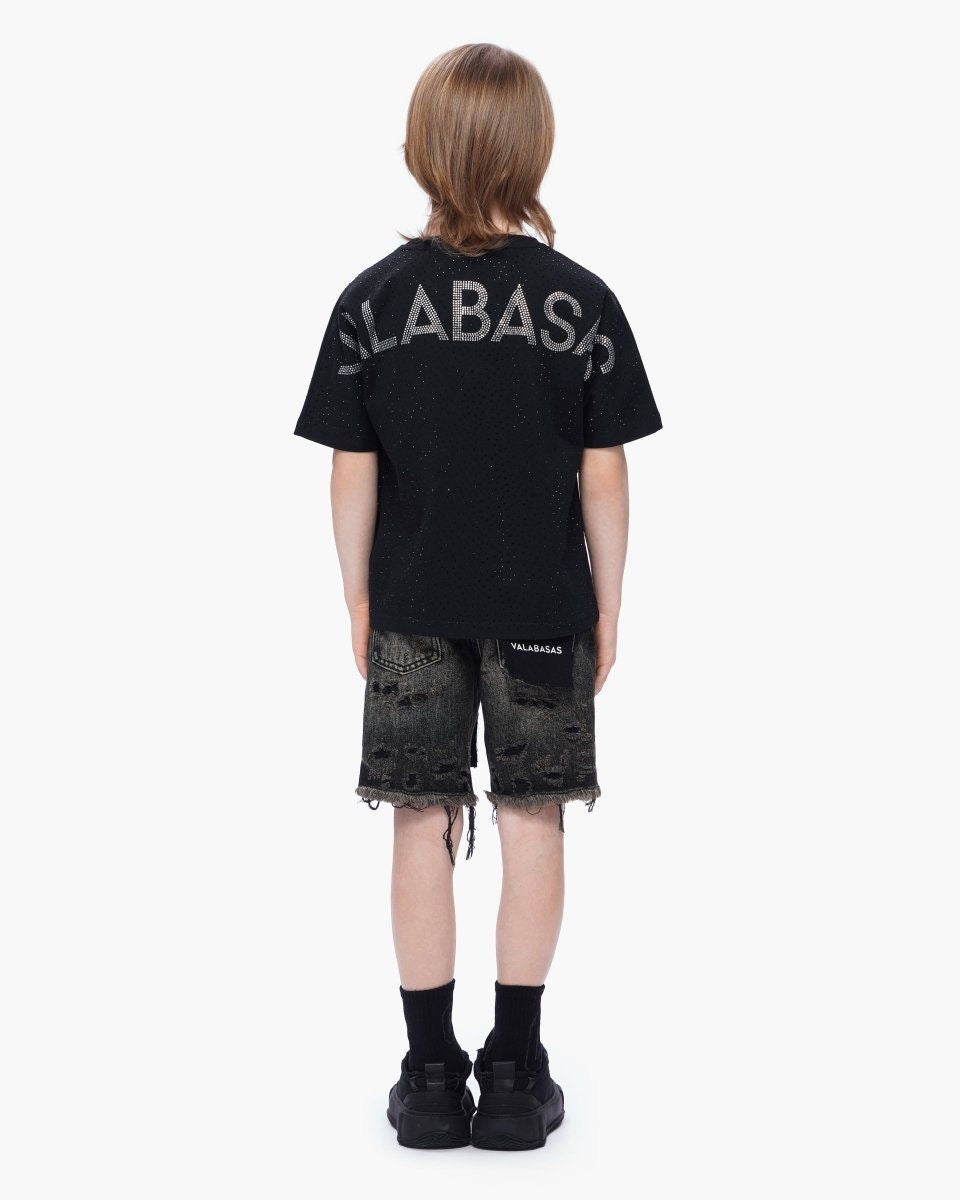 Kids Clipped Jorts Grey Washed-thumbmail-4