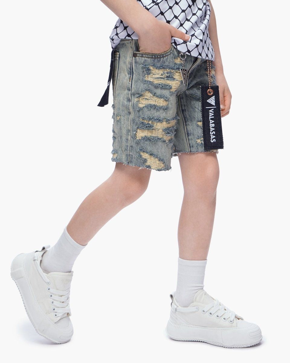 Kids Incise Jorts Vintage Wash-thumbmail-10